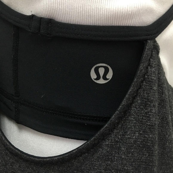 Lululemon Black Gray Tank Top Size 4 - Picture 5 of 7